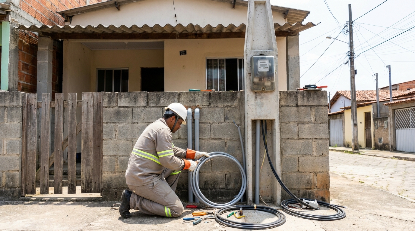 Instalação de Poste Padrão em Vitória‑ES